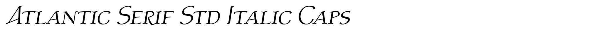 Atlantic Serif Std Italic Caps image